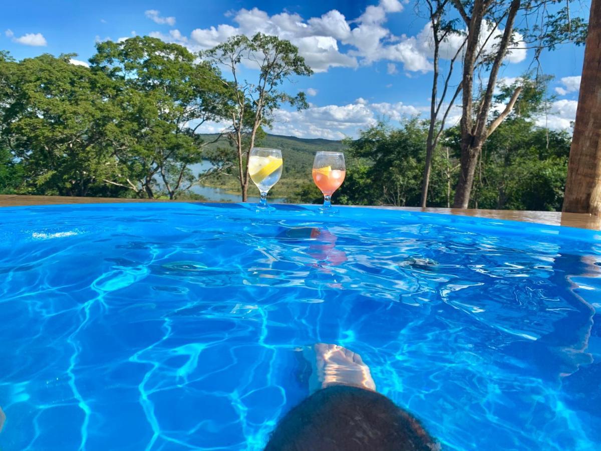 Chale Com Jacuzzi Vista Do Lago Alexania Buitenkant foto